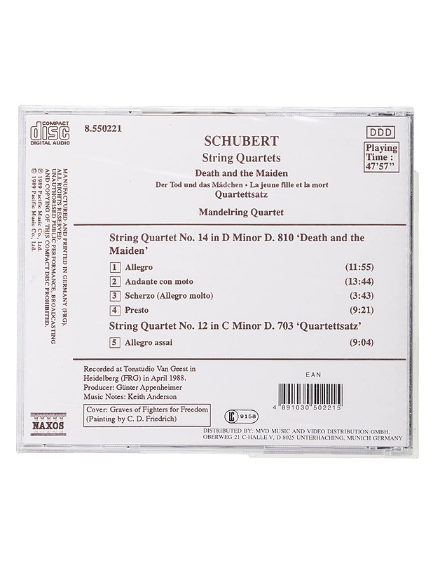 Schubert: Death and the Maiden / Quartettsatz  - CD - CD-levyt - 10105465186 - 1