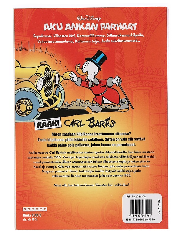 Viisasten kivi : kaikki Carl Barksin sarjat vuodelta 1955 - Barks, Carl - Sarjakuvat - 10105465291 - 1