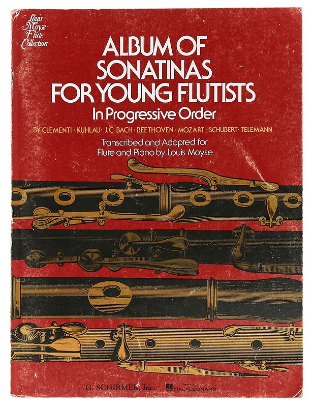 Album of sonatinas for young flutists : by Clementi, Kuhlau, J. C. Bach, Beethoven, Mozart, Schubert, Telemann : in progressive order - Moyse, Louis - Musiikki- ja elokuvakirjat - 10105465325 - 0
