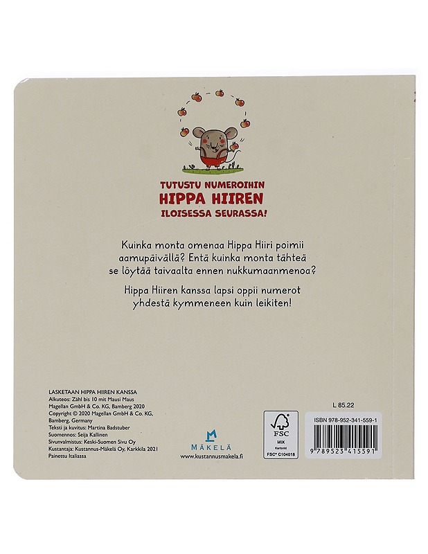 Lasketaan Hippa Hiiren kanssa - Badstuber, Martina - Lastenkirjat - 10105465362 - 1
