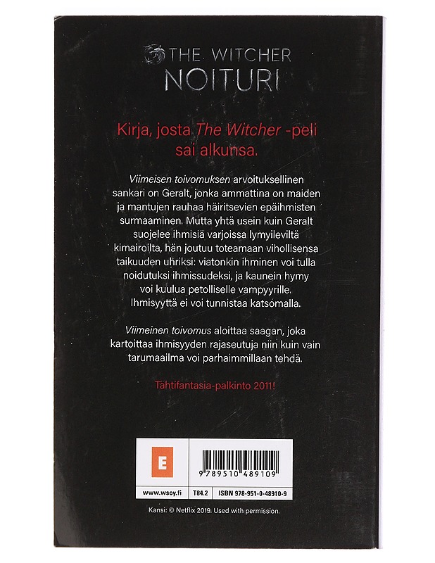 Viimeinen toivomus - Sapkowski, Andrzej - Fantasia- ja scifi - 10105465428 - 1