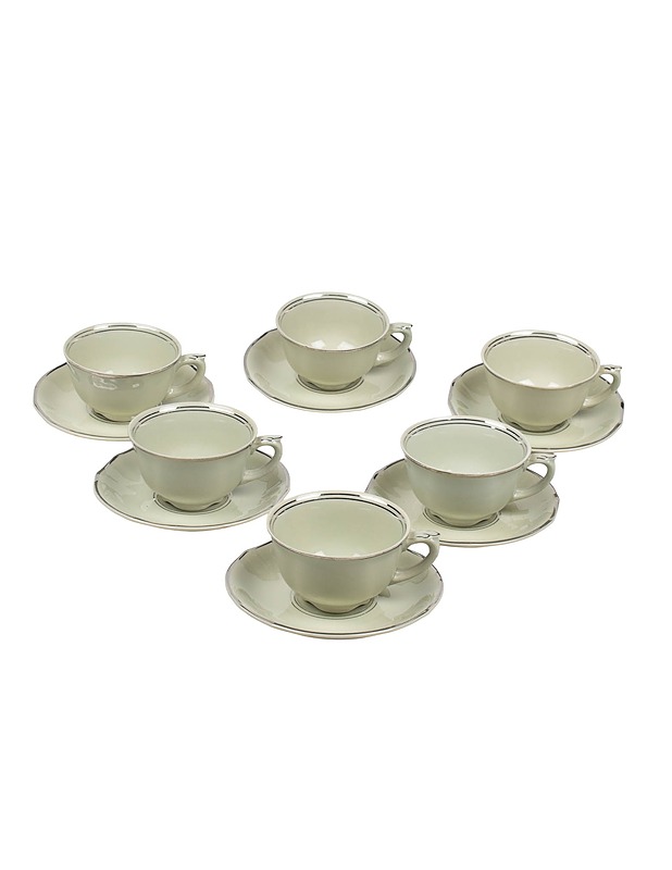 ARABIA Sävel kahvikuppi ja tassi, 6 paria - Designsuosikit - 10105465453 - 0