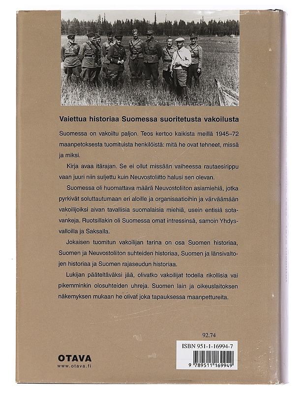 Maanpetturin tie : maanpetoksesta Suomessa vuosina 1945-1972 tuomitut - Pohjonen, Juha - Historiakirjat - 10105465460 - 1