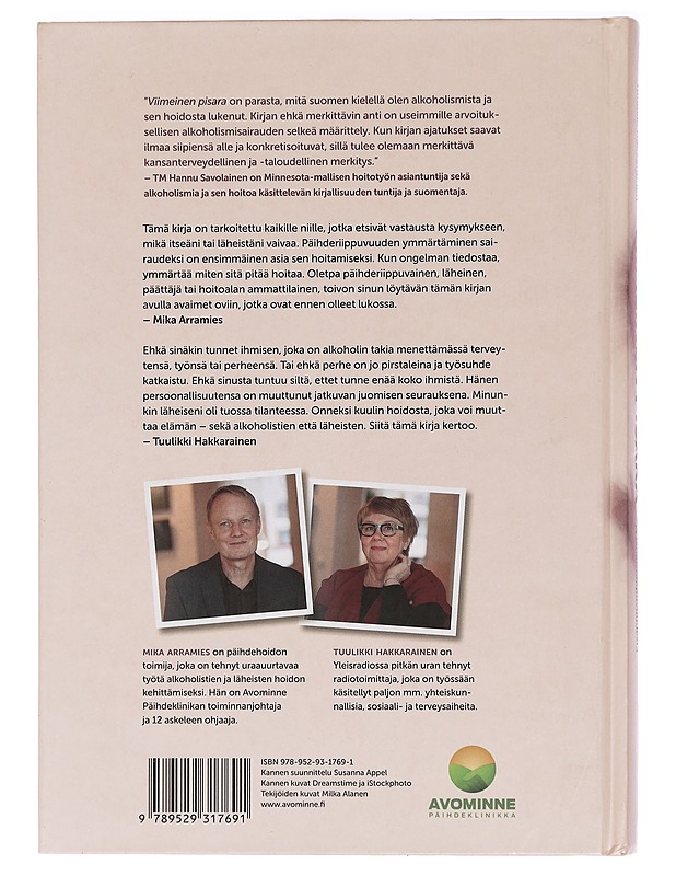 Viimeinen pisara : toipumisen avaimet - Arramies, Mika - Tietokirjat ja oppaat - 10105465493 - 1