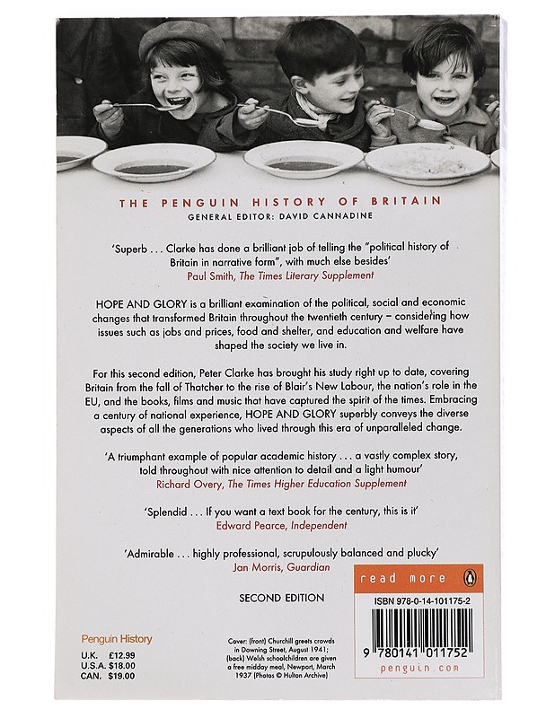 Hope and glory : Britain, 1900-2000 - Peter Clarke - Historiakirjat - 10105465554 - 1