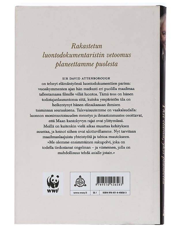 Yksi elämä, yksi planeetta : näkemys ihmeellisen maailmamme tulevaisuudesta - Attenborough, David - Elämäkerrat ja muistelmat - 10105465632 - 1