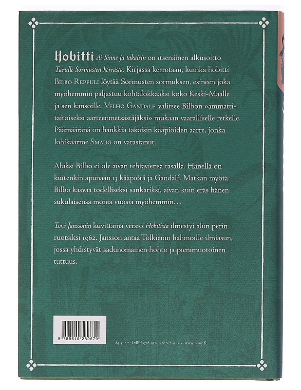 Hobitti, eli, Sinne ja takaisin - Tolkien, J. R. R. - Fantasia- ja scifi - 10105465691 - 1
