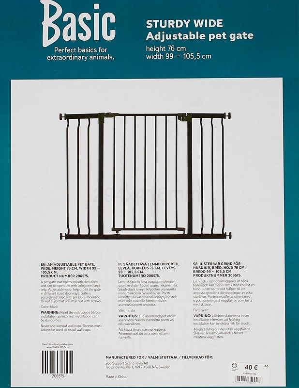 BASIC Sturdy Wide lemmikkiportti - Muut urheiluvälineet ja vapaa-aika - 10105465725 - 1