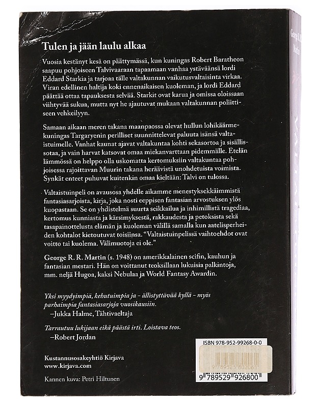 Valtaistuinpeli - Martin, George R. R. - Fantasia- ja scifi - 10105465752 - 1