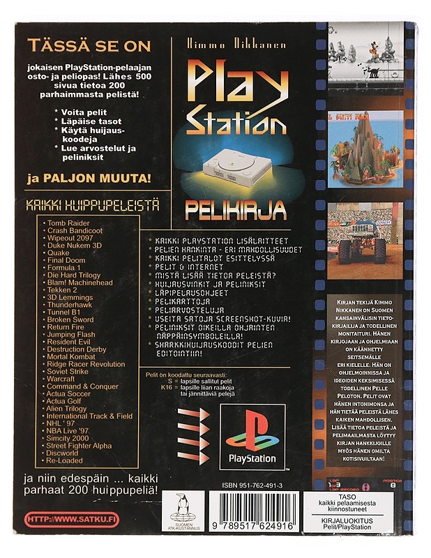 Playstation-pelikirja - Kimmo Nikkanen - Tietokirjat ja oppaat - 10105465822 - 1