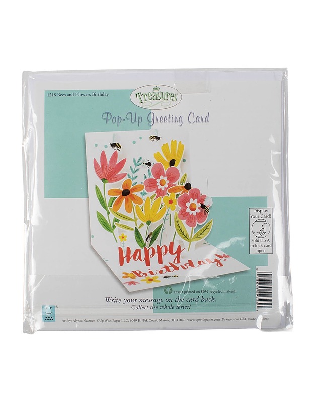 UP WITH PAPER Treasures Pop-Up onnittelukortti - Askartelu - 10105465831 - 0