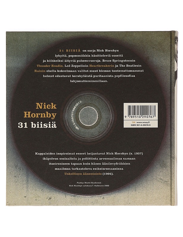 31 biisiä - Hornby, Nick - Elämäkerrat ja muistelmat - 10105465874 - 1