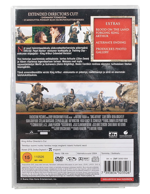 King Arthur: Director's Cut - DVD - DVD-elokuvat - 10105465887 - 1