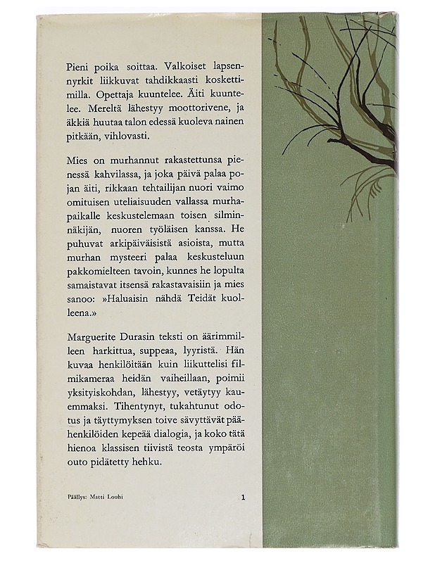 Moderato cantabile - Marguerite Duras - Kaunokirjallisuus - 10105465918 - 1