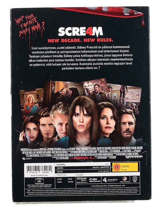 Scream 4 - DVD - DVD-elokuvat - 10105465932 - 1