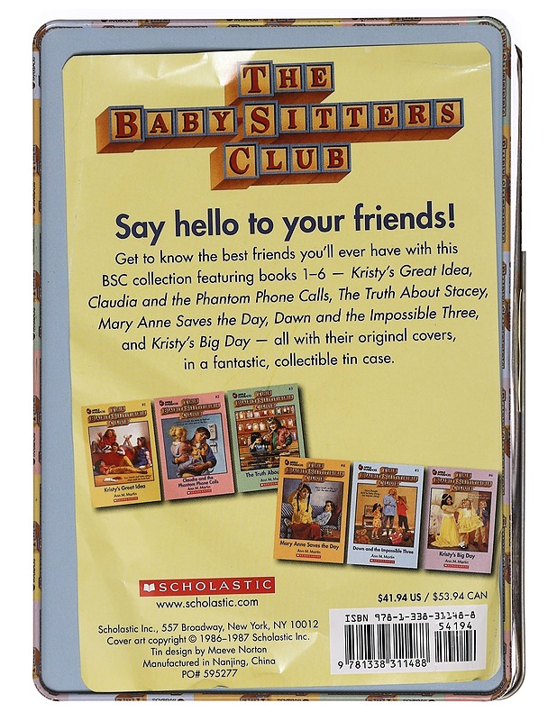 The Babysitters Club; Book Collection 1-6 - Martin, Ann M. - Romaanit ja novellit - 10105465936 - 1