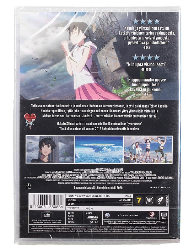 Weathering With You - DVD - DVD-elokuvat - 10105465956 - 1