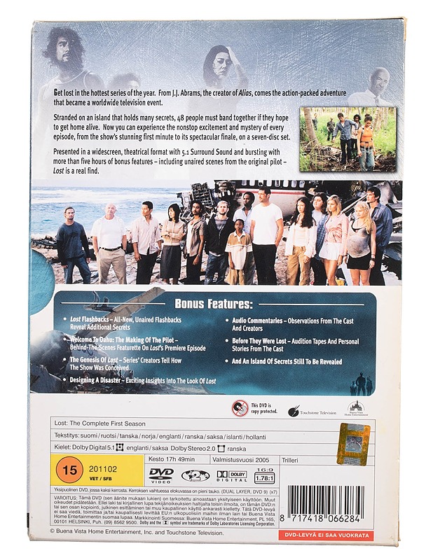 Lost: 1. Tuotantokausi - DVD - DVD-elokuvat - 10105465966 - 1