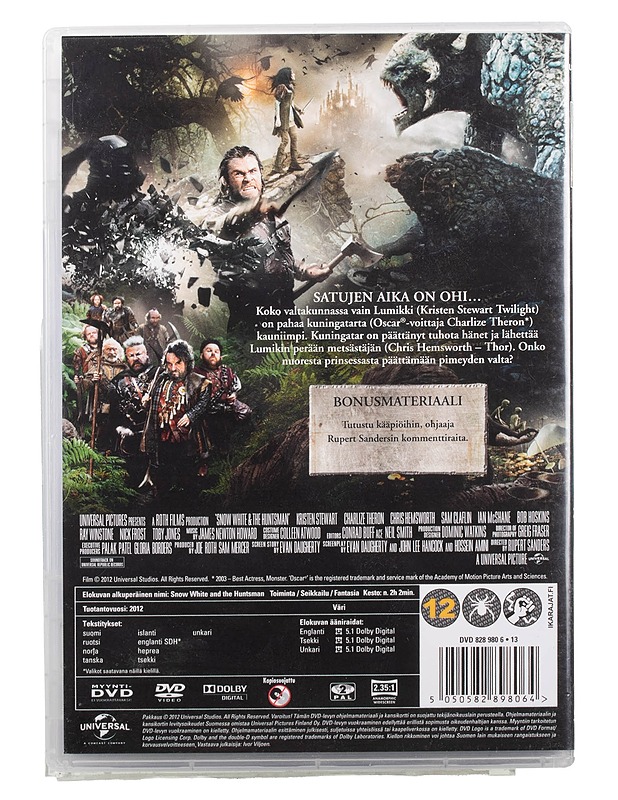 Lumikki ja Metsästäjä - DVD - DVD-elokuvat - 10105465984 - 1