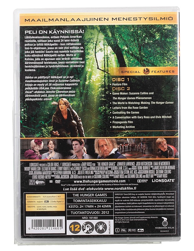 Nälkäpeli - DVD - DVD-elokuvat - 10105465990 - 1