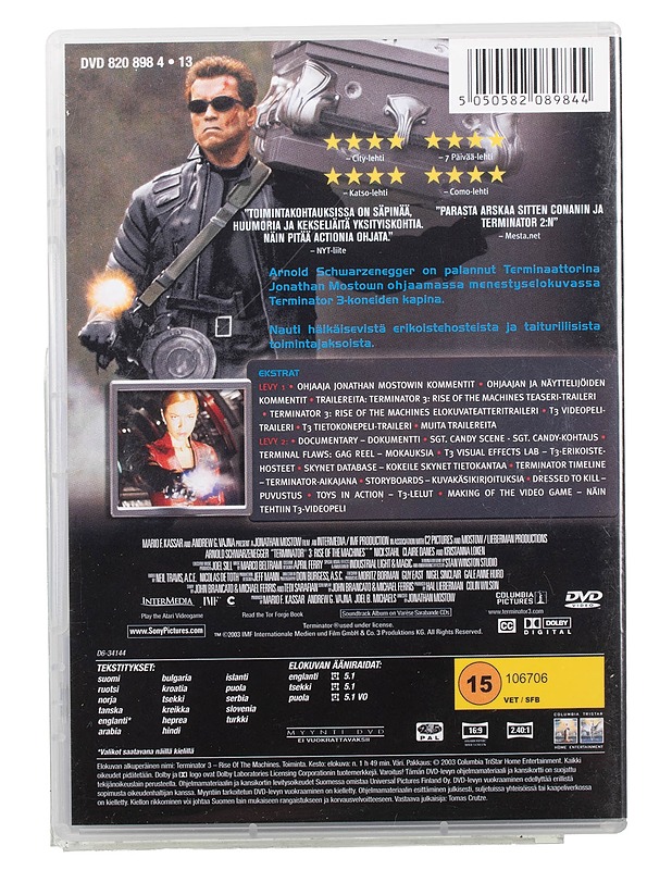 Terminator 3 : Koneiden Kapina - DVD - DVD-elokuvat - 10105466023 - 1