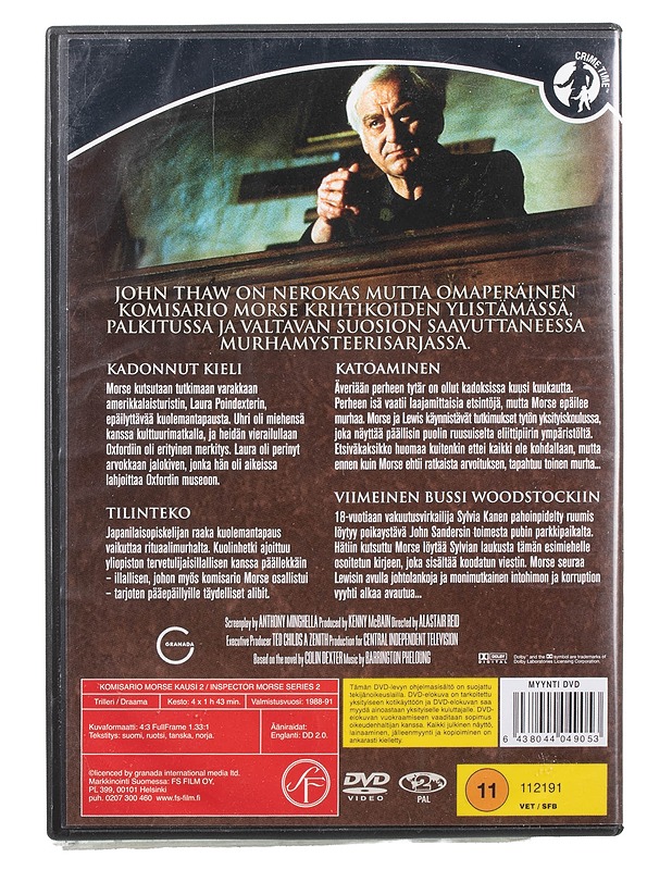 Komisario Morse - DVD - DVD-elokuvat - 10105466035 - 1