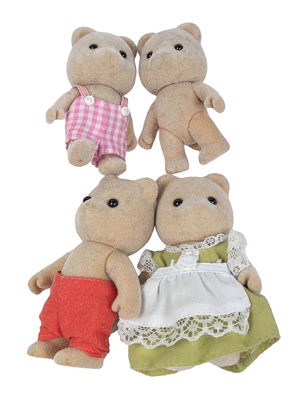 SYLVANIAN FAMILIES karhuperhe, 4 hahmoa - Lasten lelut - 10105466053 - 0