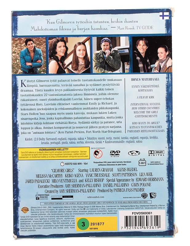 Gilmoren Tytöt: Toinen tuotantokausi - DVD - DVD-elokuvat - 10105466132 - 1