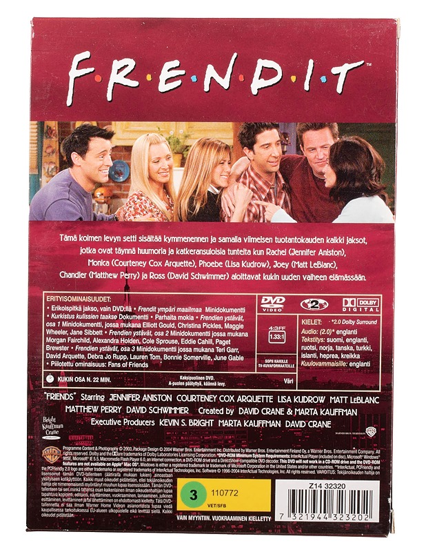 Frendit: Kymmenes tuotantokausi - DVD - DVD-elokuvat - 10105466137 - 1