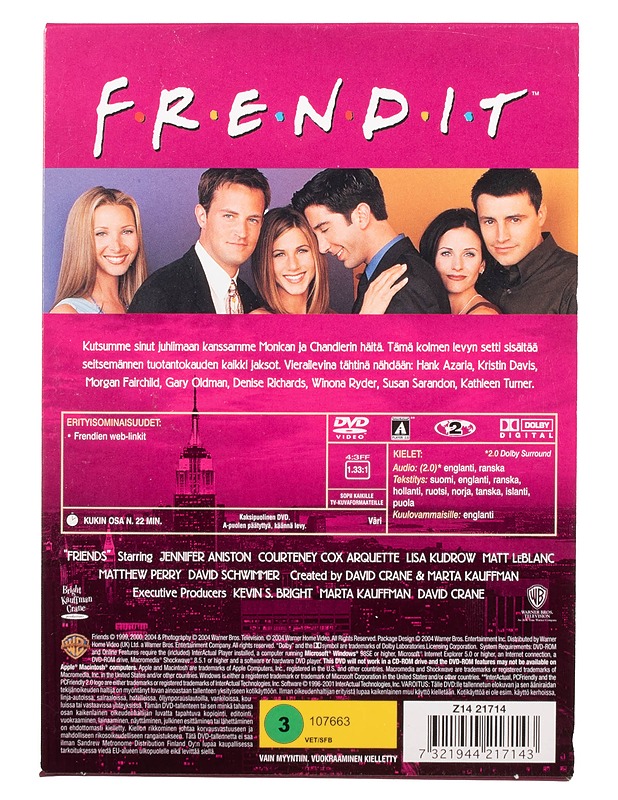 Frendit: Seitsemäs tuotantokausi - DVD - DVD-elokuvat - 10105466143 - 1