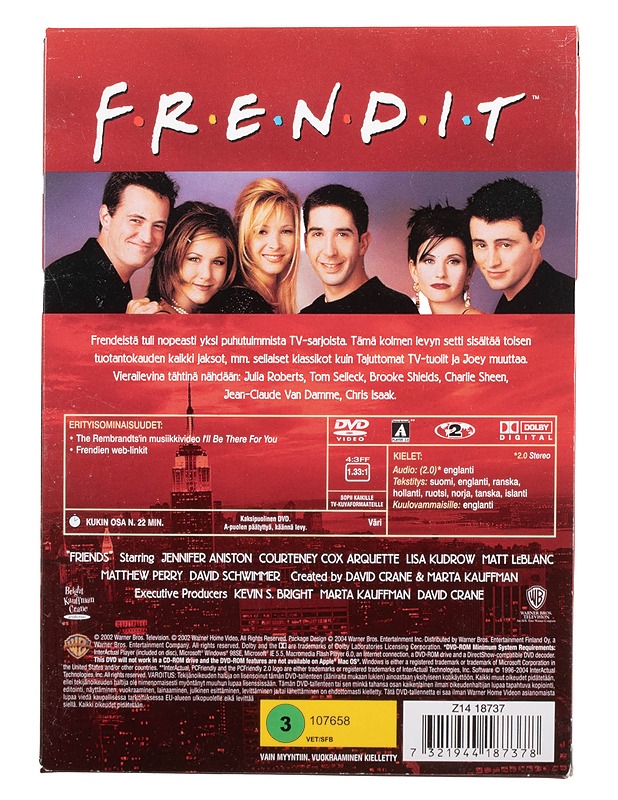 Frendit: Toinen tuotantokausi - DVD - DVD-elokuvat - 10105466153 - 1
