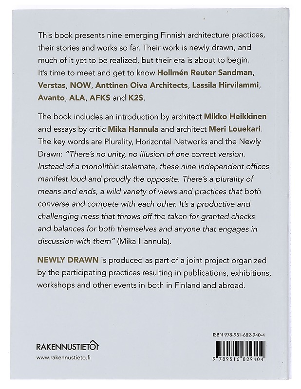 Newly drawn : emerging Finnish architects - Toivonen, Tuomas - Tietokirjat ja oppaat - 10105466214 - 1