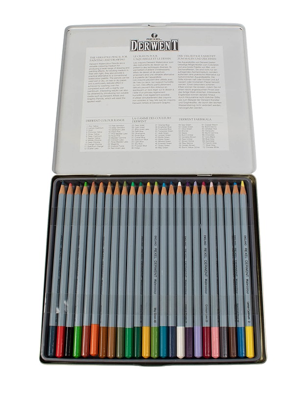 DERWENT Watercolour akvarellikynät, 24 kpl - Askartelu - 10105466212 - 0