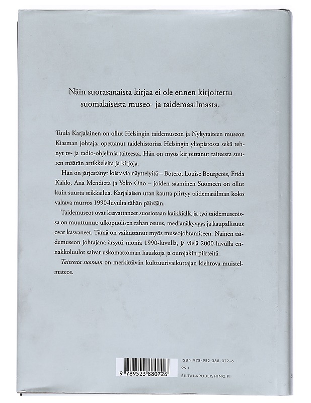 Taiteesta suoraan - Tuula Karjalainen - Elämäkerrat ja muistelmat - 10105466248 - 1