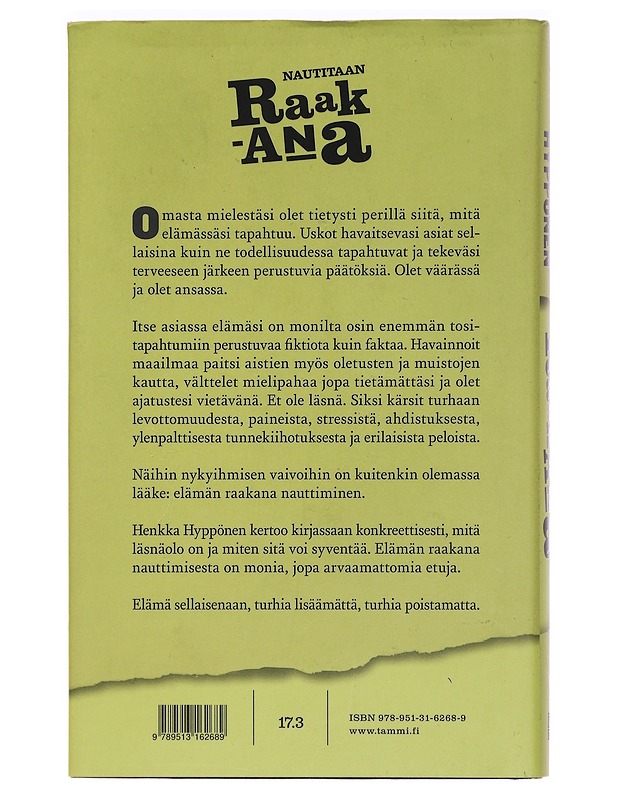 Nautitaan raakana - Hyppönen Henkka - Tietokirjat ja oppaat - 10105466265 - 1