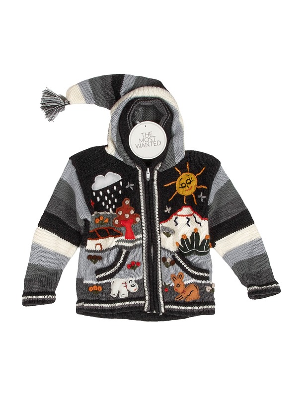 Hupullinen lasten neuletakki - Lasten vaatteet - 10105466295 - 0