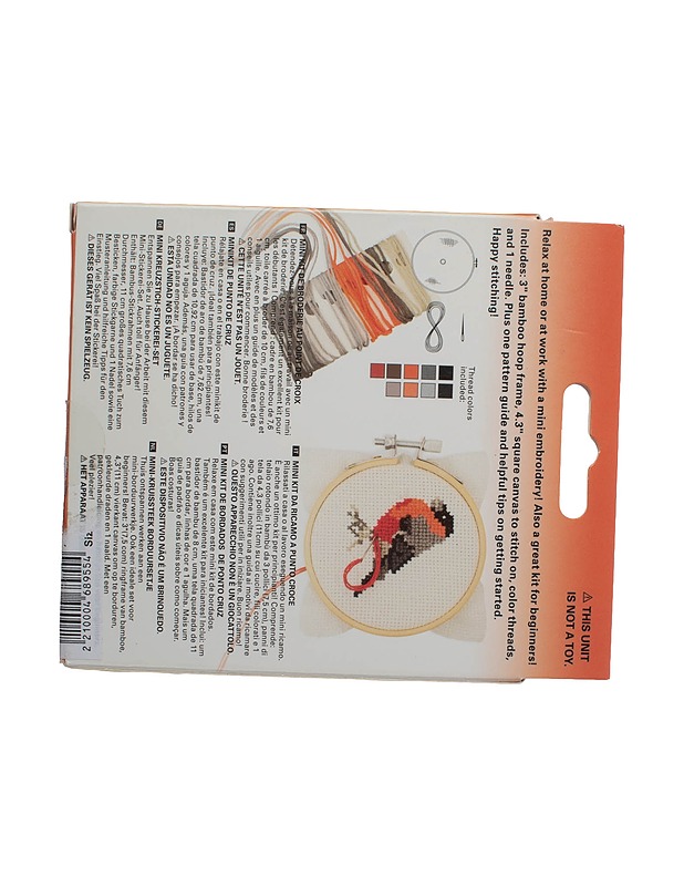 Kirjontatyö, punatulkku - Käsityö - 10105466293 - 1