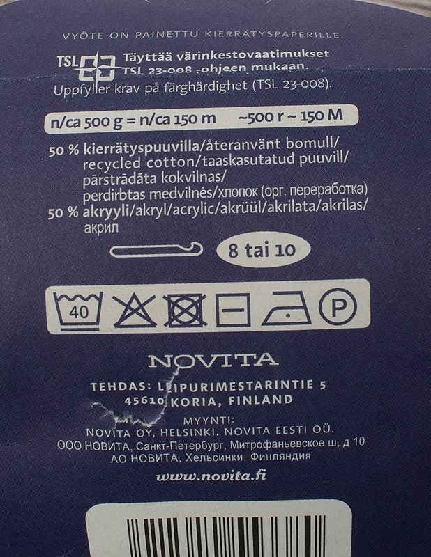 NOVITA Tuubi nauhalanka, 500 g - Käsityö - 10105466297 - 1