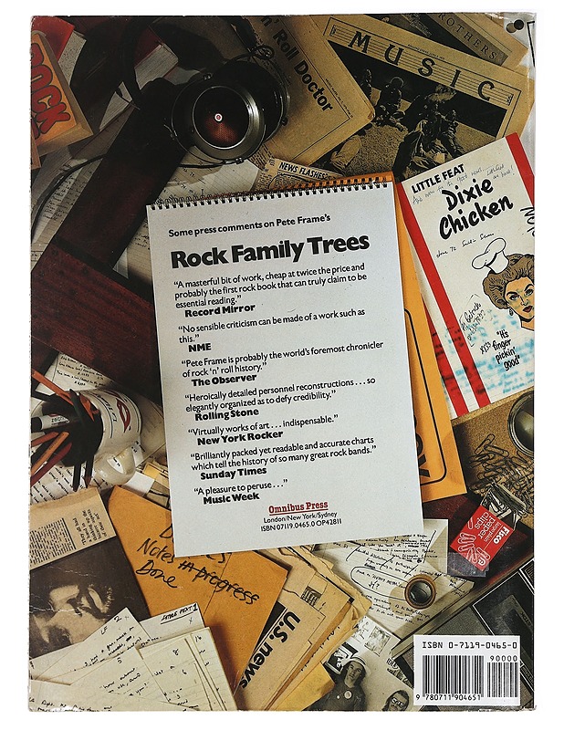 Rock Family Trees - Frame, Pete - Historiakirjat - 10105466301 - 1