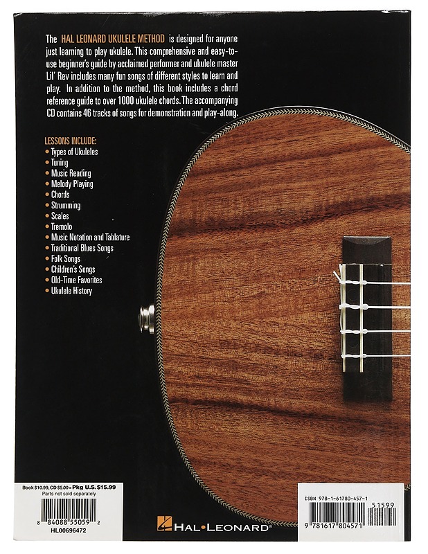 Ukulele Method Book 1 plus Chord Finder - Lil'Rev & Chad Johnson - Harrastekirjat - 10105466327 - 1