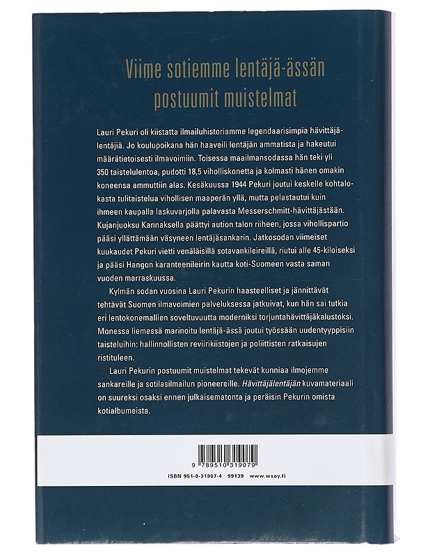 Hävittäjälentäjä - Pekuri, Lauri - Elämäkerrat ja muistelmat - 10105466392 - 1