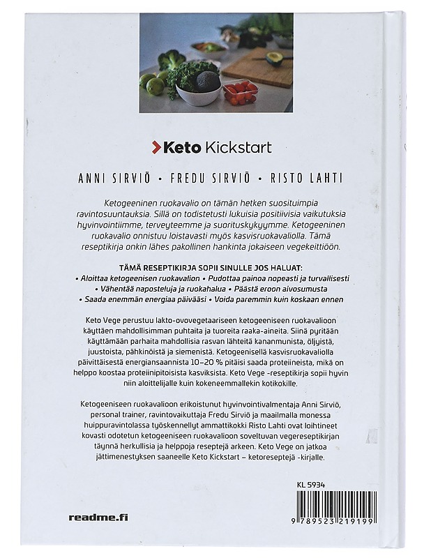 Keto Vege : ketogeeninen ruokavalio kasvissyöjille - Sirviö, Anni - Tietokirjat ja oppaat - 10105466401 - 1