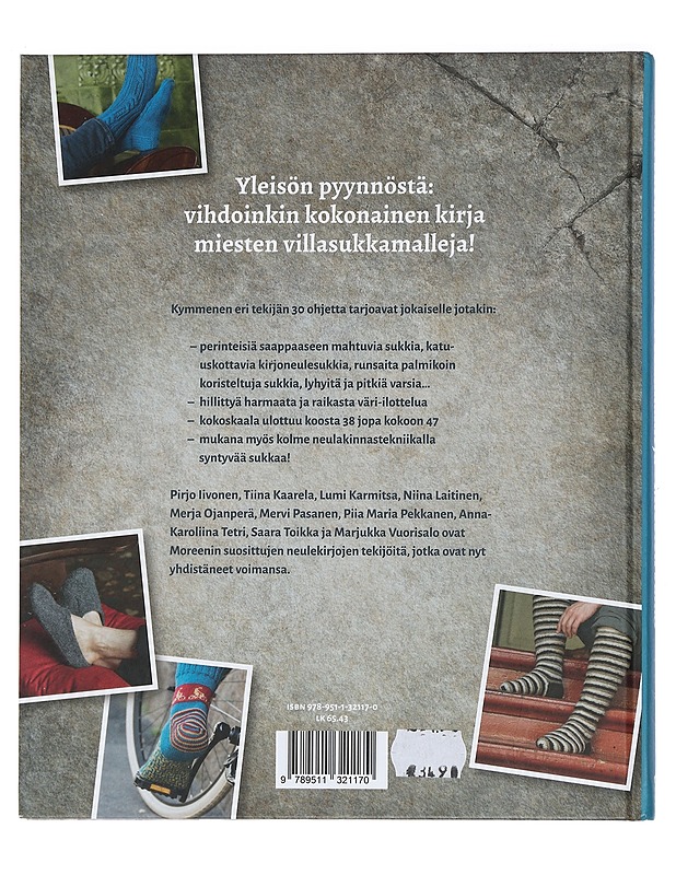 Suuri suomalainen toivesukkakirja : miesten sukat - Iivonen, Pirjo - Käsityökirjat - 10105466404 - 1