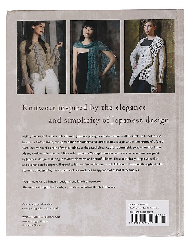 Haiku knits : 25 serenely beautiful patterns inspired by Japanese design - Alpert, Tanya - Harrastekirjat - 10105466428 - 1