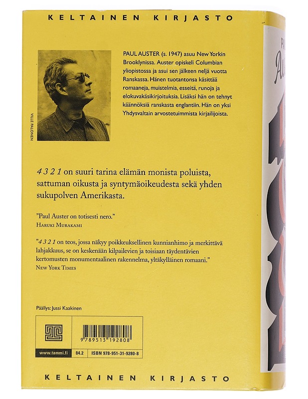 4 3 2 1 - Auster, Paul - Romaanit ja novellit - 10105466437 - 1