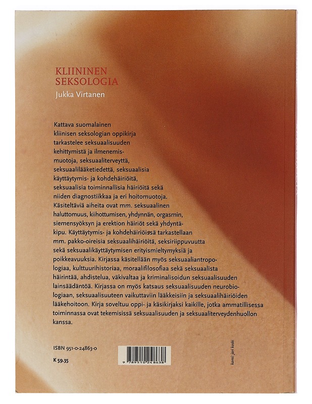 Kliininen seksologia - Jukka Virtanen - Tietokirjat ja oppaat - 10105466450 - 1