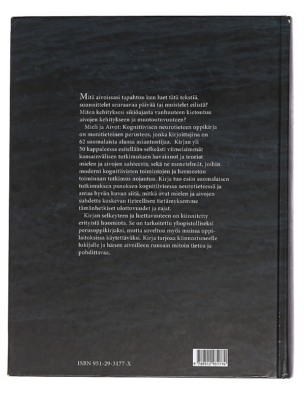 Mieli ja aivot : kognitiivisen neurotieteen oppikirja - Hämäläinen, Heikki - Tietokirjat ja oppaat - 10105466622 - 1