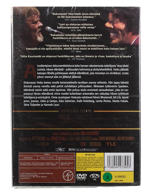 Vesku - DVD - DVD-elokuvat - 10105466623 - 1