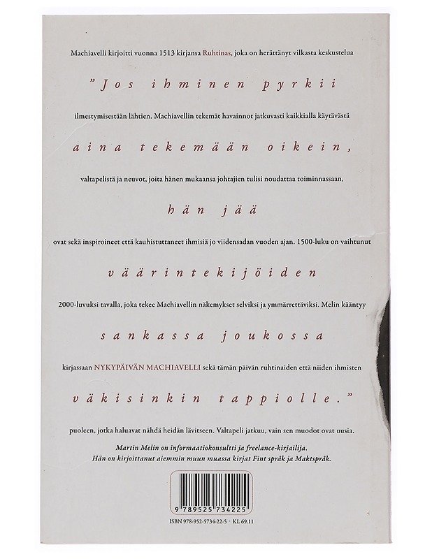 Nykypäivän Machiavelli - Melin, Martin - Tietokirjat ja oppaat - 10105466648 - 1