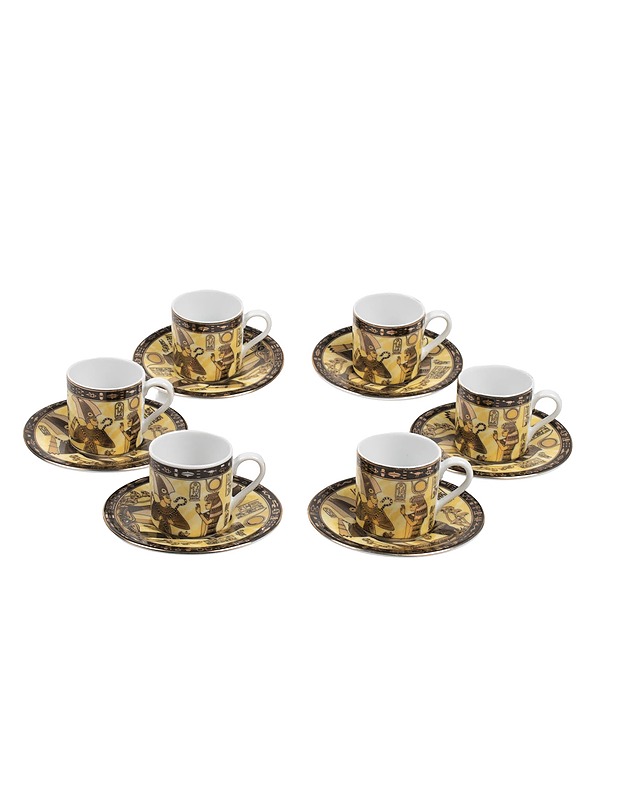 FATHI MAHMOUD Egypt espressosetti, 6+6 kpl - Mukit ja kahvikupit - 10105466654 - 0